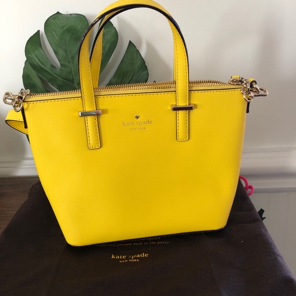 yellow kate spade crossbody